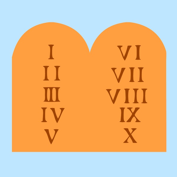 Ten Commandments Graphic